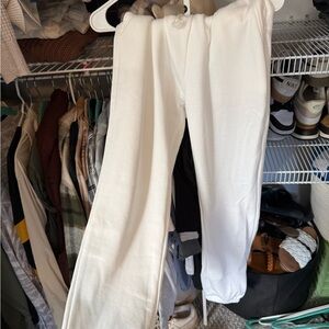 SHEIN Soft White Joggers